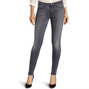 Hudson Denim Nico Super Skinny Mid-rise Jeans Size 32 Ally Gray Wash